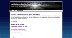 Desktop Screenshot of lawofattractioncoachingfl.com
